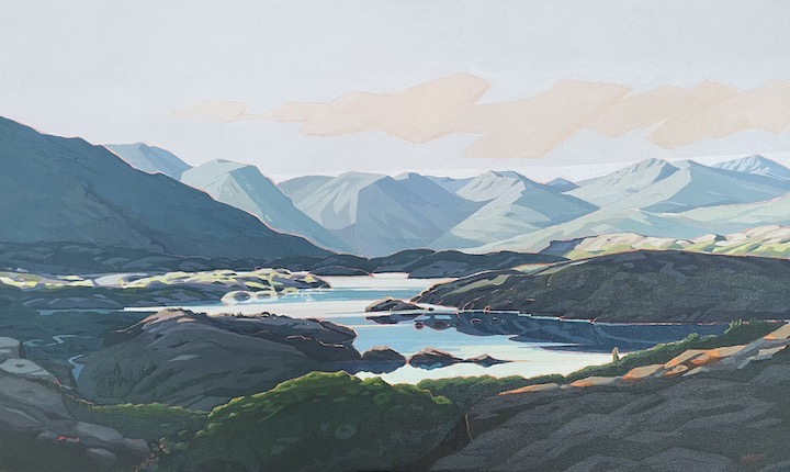 Talus Lake, Tombstone Mountains, Yukon, acrylic on canvas, 24