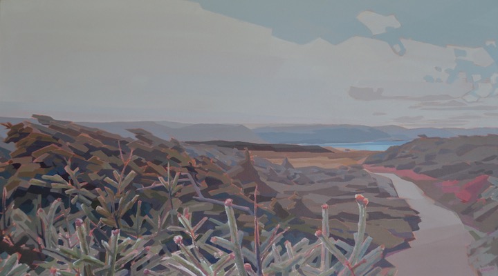 Ocean Path, Nfld., acrylic on canvas, 30” x 54”
