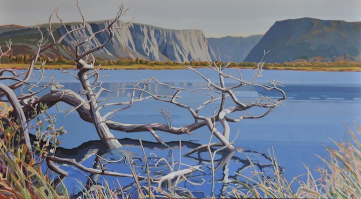 Western Brook Pond, Nfld., acrylic on canvas, 30” x 54”
